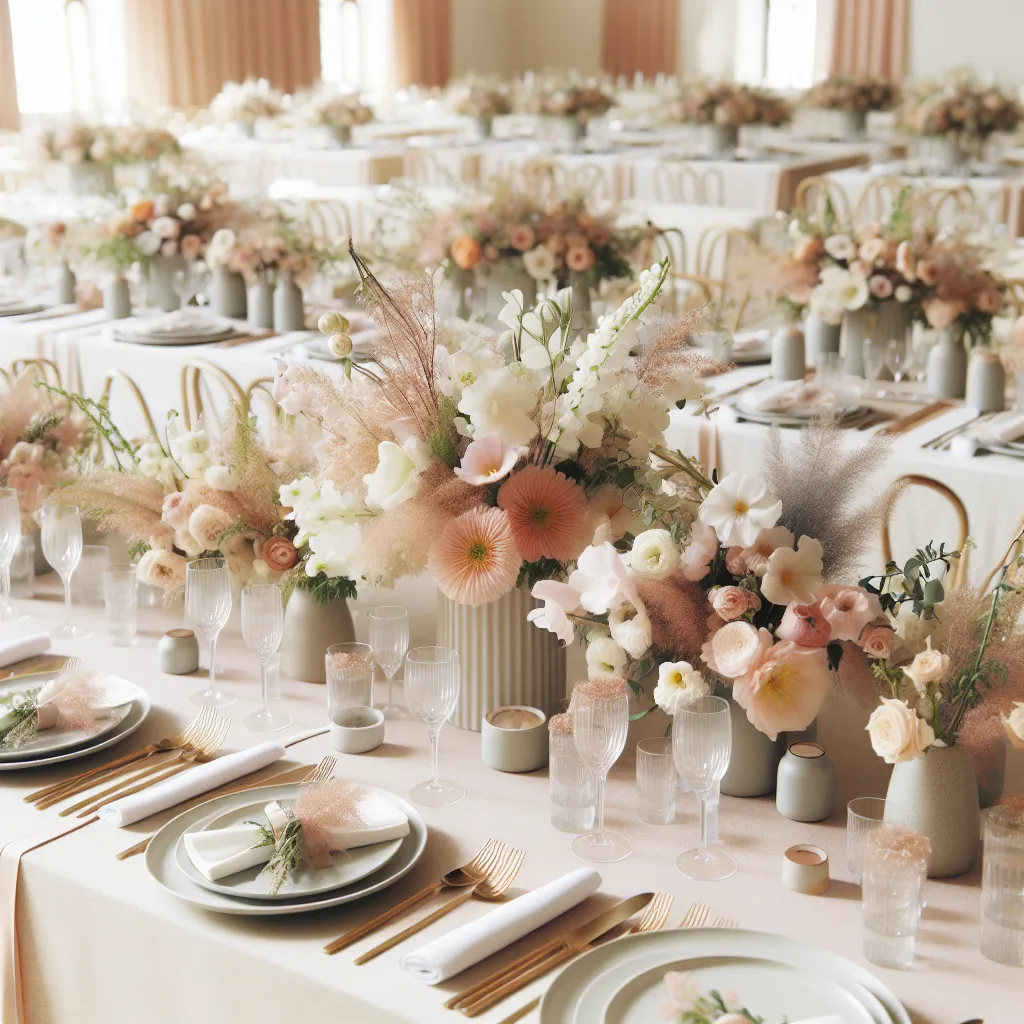 Najnowsze inspiracje w dekoracjach stołu na ceremonię ślubną